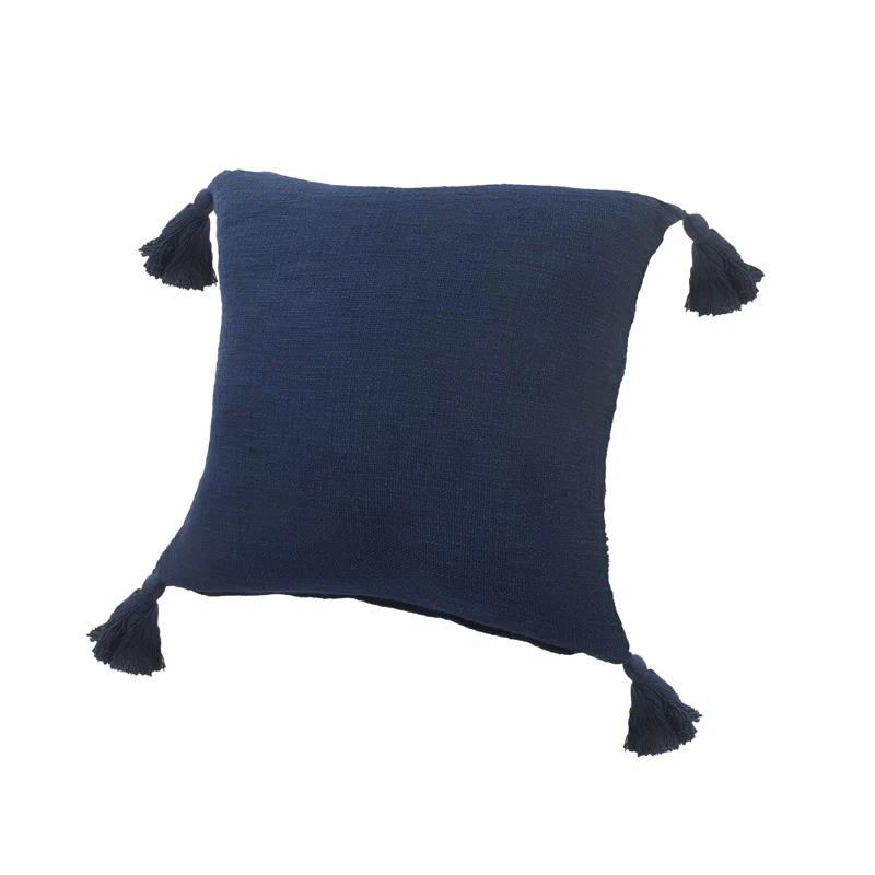 Rajani Home Finn Tassels Cotton Throw Pillow