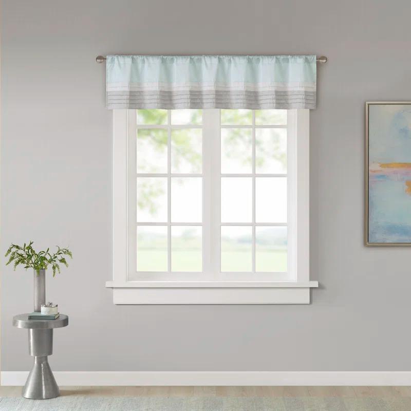 Madison Park Amherst Polyoni Pintuck Window Valance