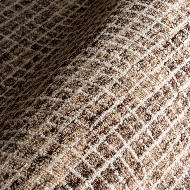 Gracie Oaks Melrose Checked Wool Area Rug