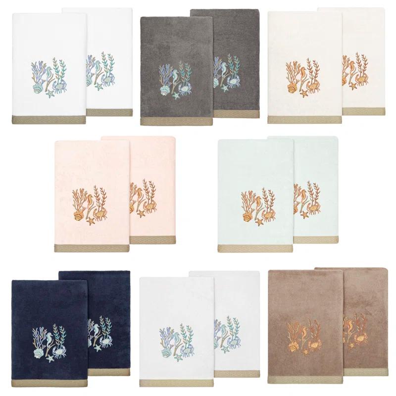 Linum Home Textiles 2 Piece Turkish Cotton Bath Towel Set (Set of 2)