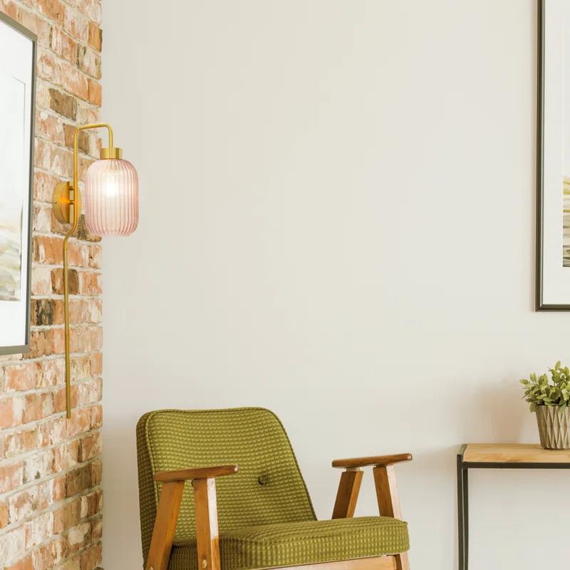 Joss & Main Gracieleigh Iron Plug-in Armed Sconce