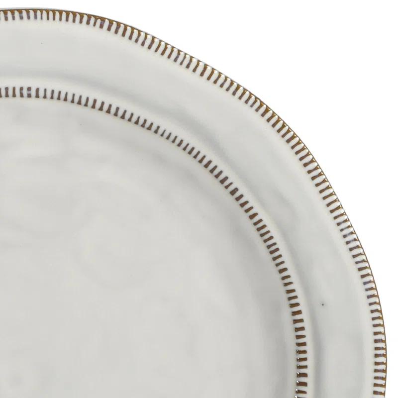 ECLANK 12 Piece Stoneware Dinnerware Set - Service for 4
