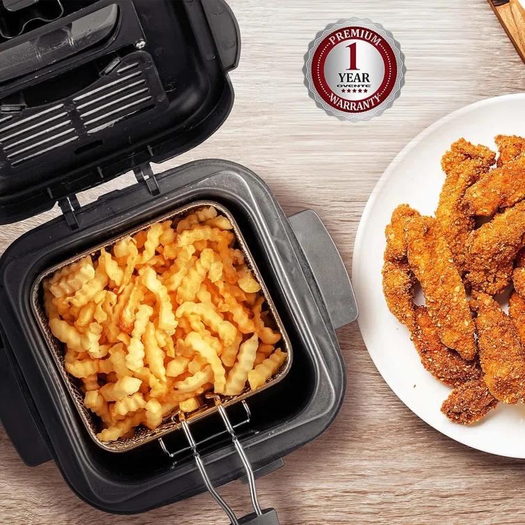 Ovente OVENTE 1.5 Liter Electric Deep Fryer with Frying Basket