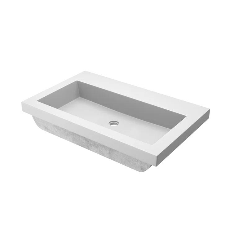36.5" Single Bathroom Vanity Top with Sink