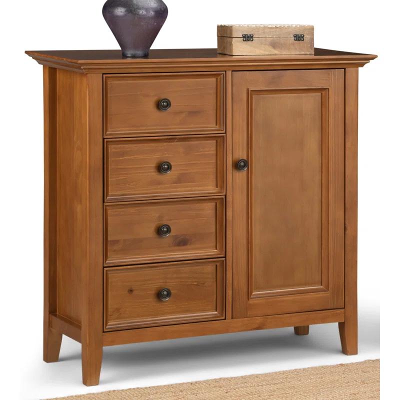Simpli Home Amherst Solid Wood Accent Cabinet