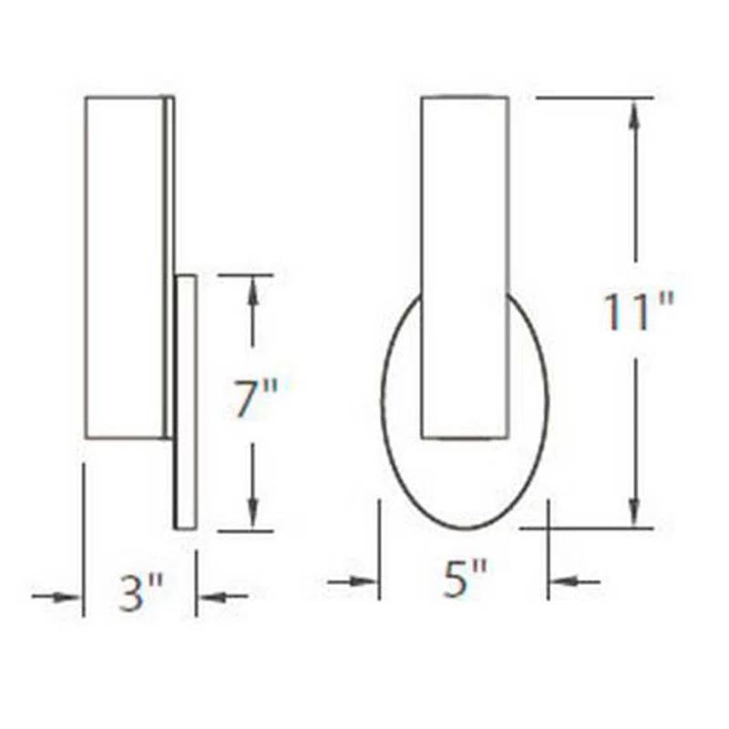 Loft Dimmable LED Bath Sconce