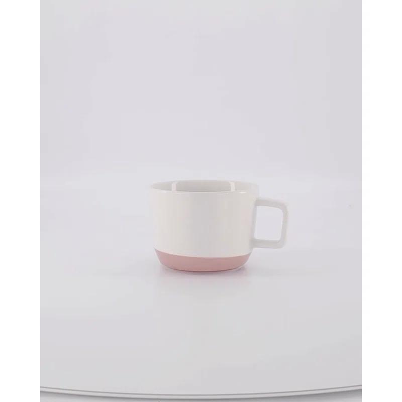 Austin Libbey 17.5-Ounce Large Porcelain Coffee Mug, Set Of 4, Himalayan Salt Pink (Set of 4)