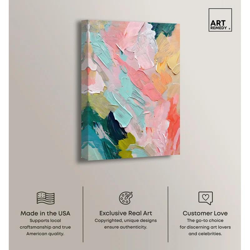 Art Remedy Pastel Layers Canvas Pastel Wall Art by Art Remedy