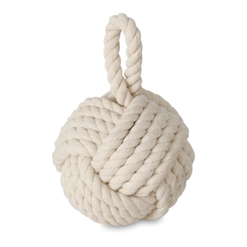 Whole House Worlds Monkey Knot Jute Weighted Floor Stop