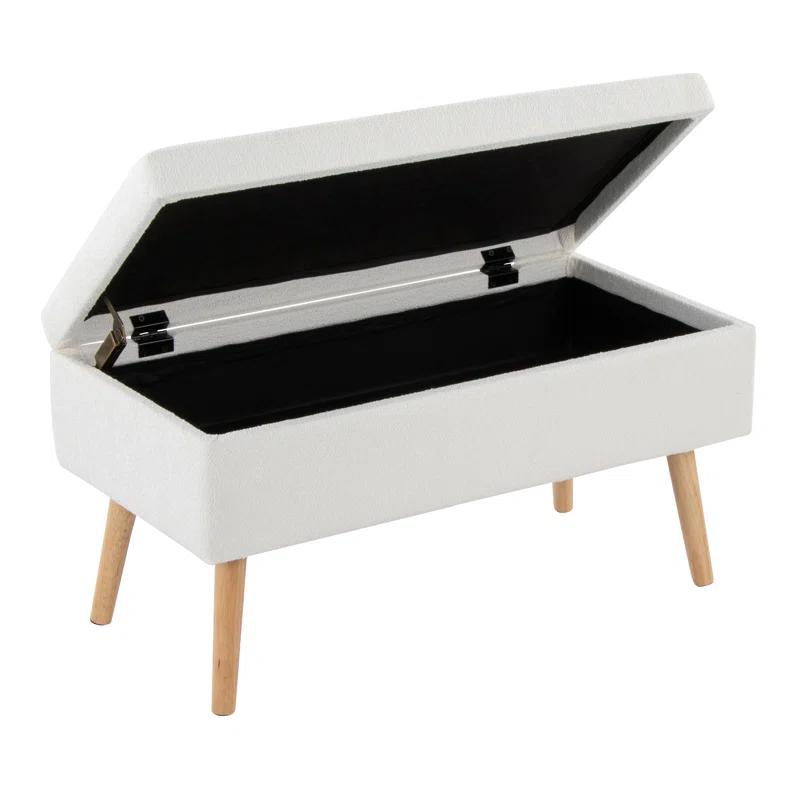 Mercury Row® Beyers Fabric Upholstered Storage Bench