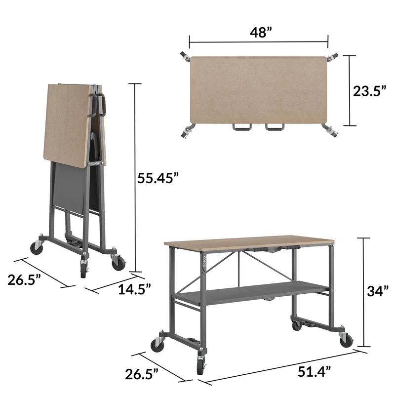 COSCO SmartFold Portable Workbench/Folding Utility Table