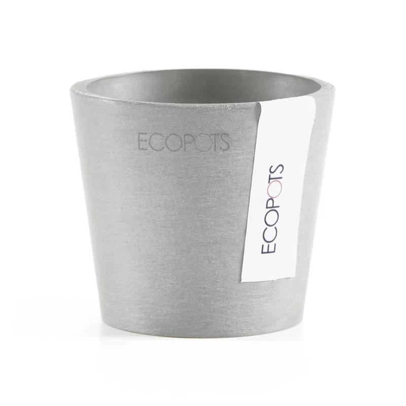 Ecopots Ecopots Indoor/Outdoor Modern Round Recycled Plastic Planter Flower Pot