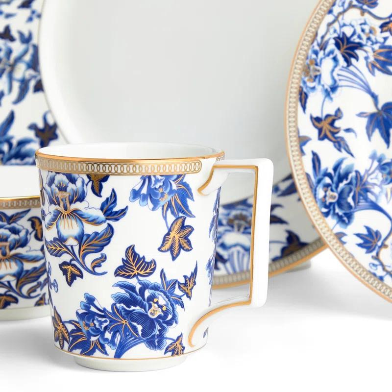 Wedgwood Hibiscus 4 Piece Bone China Place Setting, Service for 1 | Wayfair