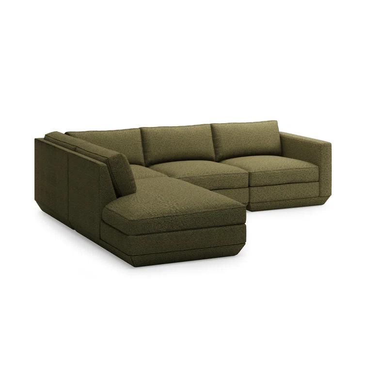 Gus* Modern Podium Modular 4 PC Lounge Sectional B