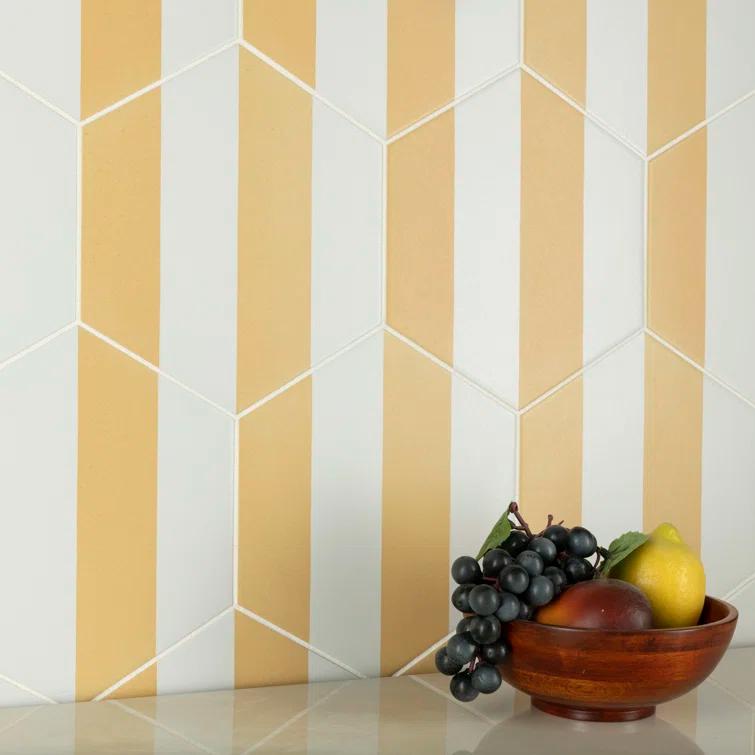 Porto Capri Hex 9" x 10" Porcelain Patterned Look Wall & Floor Tile
