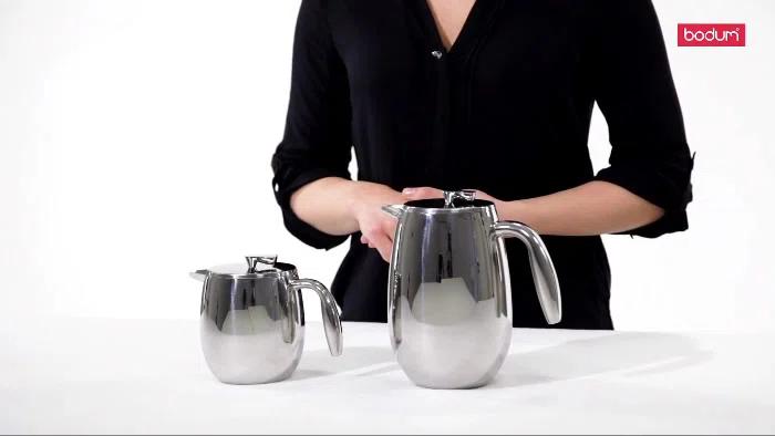 Bodum 1308-16 Bodum Columbia Double Wall Stainless Steel French Press Coffee Maker