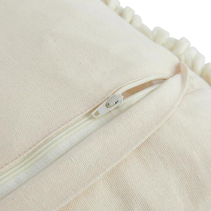 Creative Co-Op Embroidered Cotton Blend Pillow Cover