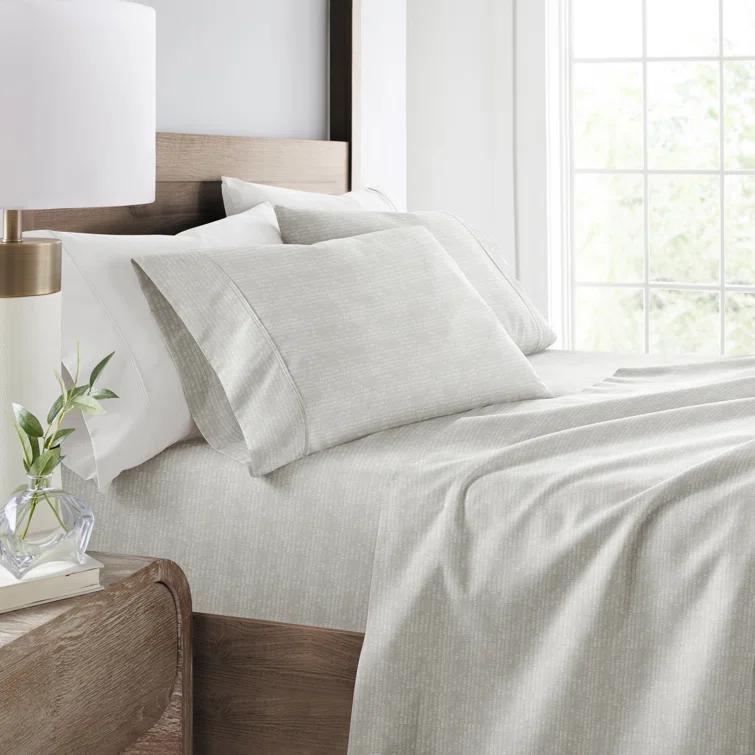 4 Piece Sheet Set Patterned Microfiber Ultra Soft Bedding