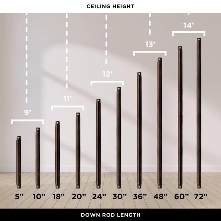 Matthews Fan Company 48" Ar Ruthiane 6 - Blade Caged Ceiling Fan with Wall Control