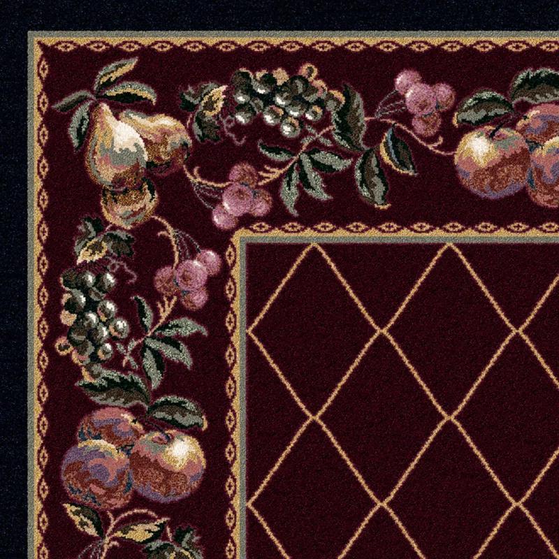 Milliken Fruit Medley Garnet Lattice Area Rug