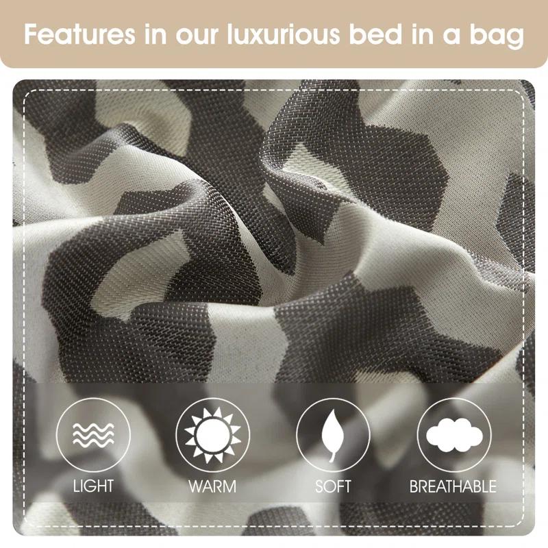 Nanshing America, Inc Caval 10 Piece Jacquard Comforter Set