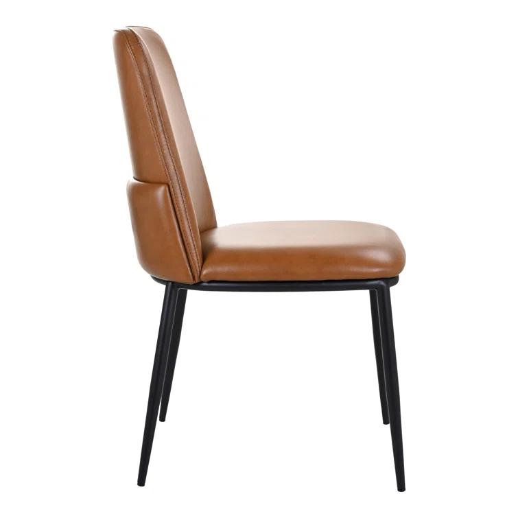 Moe's Home Collection Welles Leather Upholstered Side Chair & Reviews | Perigold