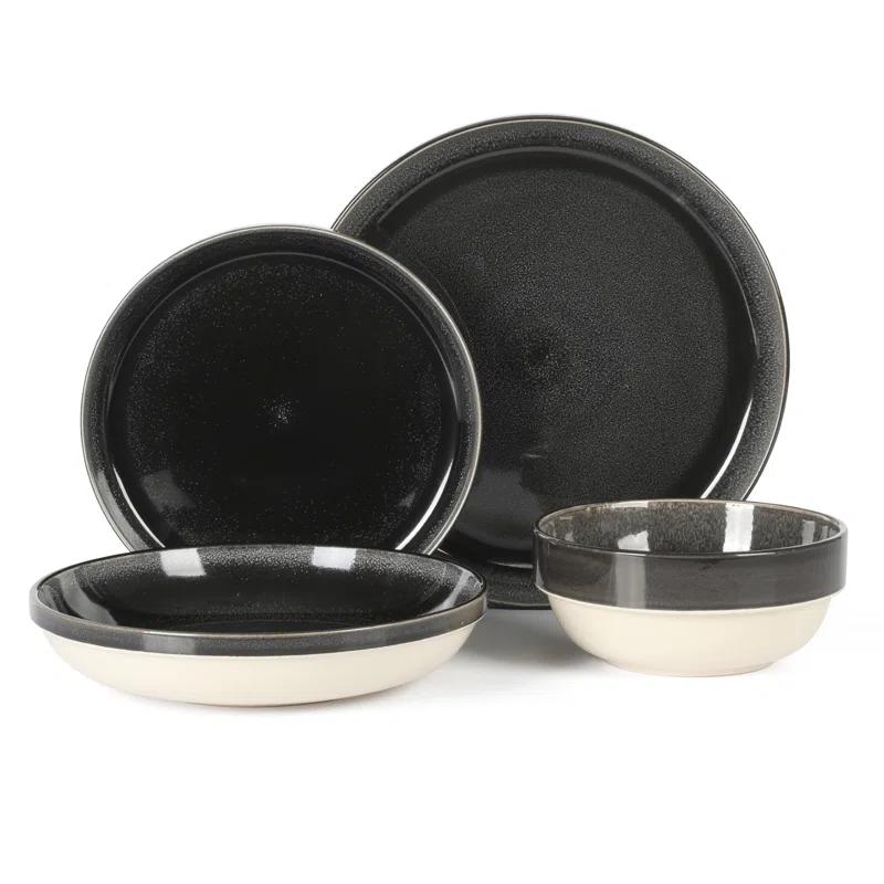Sur La Table Kitchen Essentials Banquette 16 Piece Stoneware Dinnerware Set - Service for 4