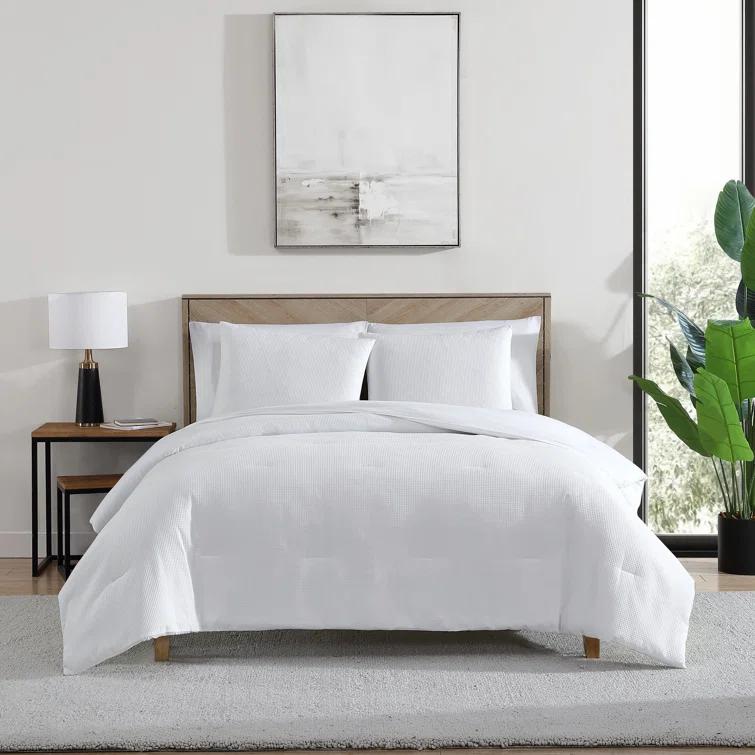 True Comfort True Comfort Cotton Blend Waffle Comforter Set