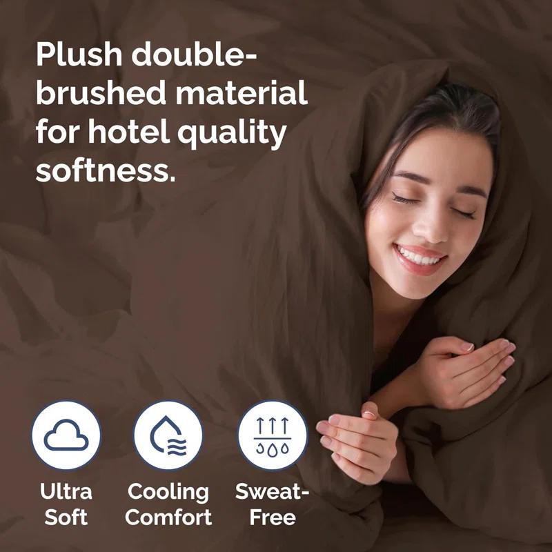 CGK Linens Premium Hotel Quality Soft & Cooling Duvet Cover Set