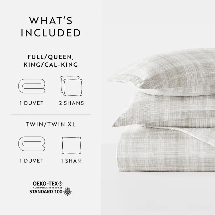 Becky Cameron Simply Soft Thatch Pattern Duvet Cover Set & Reviews | Wayfair