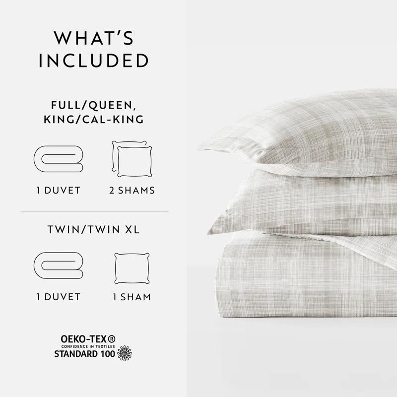 Becky Cameron Becky Cameron Plaid Duvet Cover Set