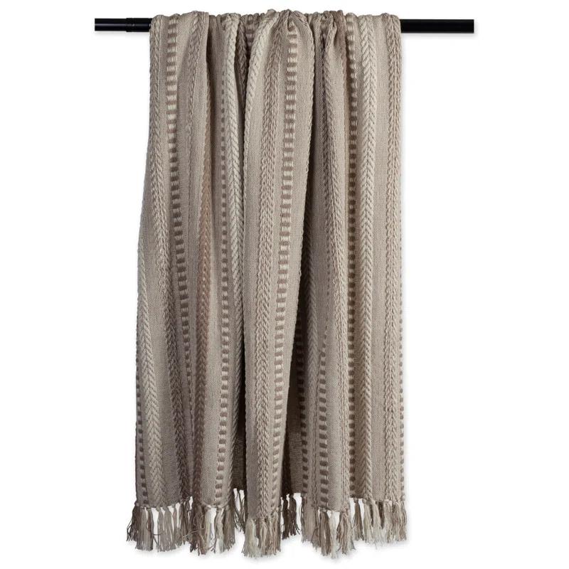 Design Imports Hand Woven Throw Blanket