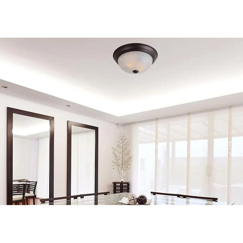 Obeten The 2-Light Flush Mount Ceiling Light, 11 Inch Lighting Fixture for Kitchen, Bedroom, Bathroom