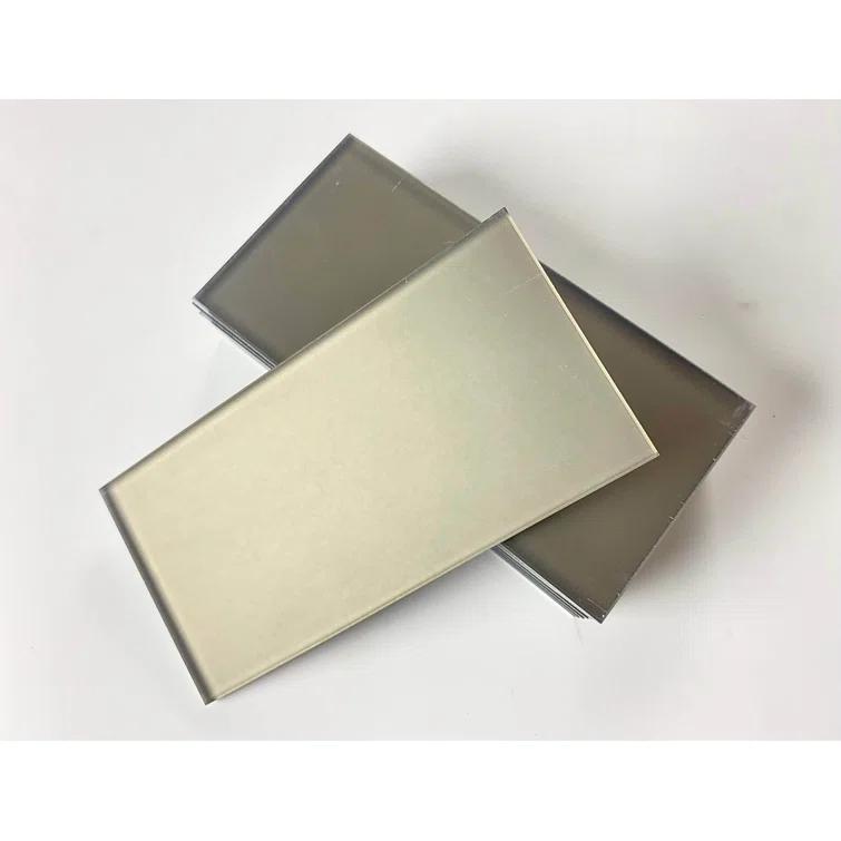 Abolos Forever Matte 3 in. x 6 in. Diamond Grade Glass Straight Edge Subway Decorative Kitchen & Bathroom Wall Tile