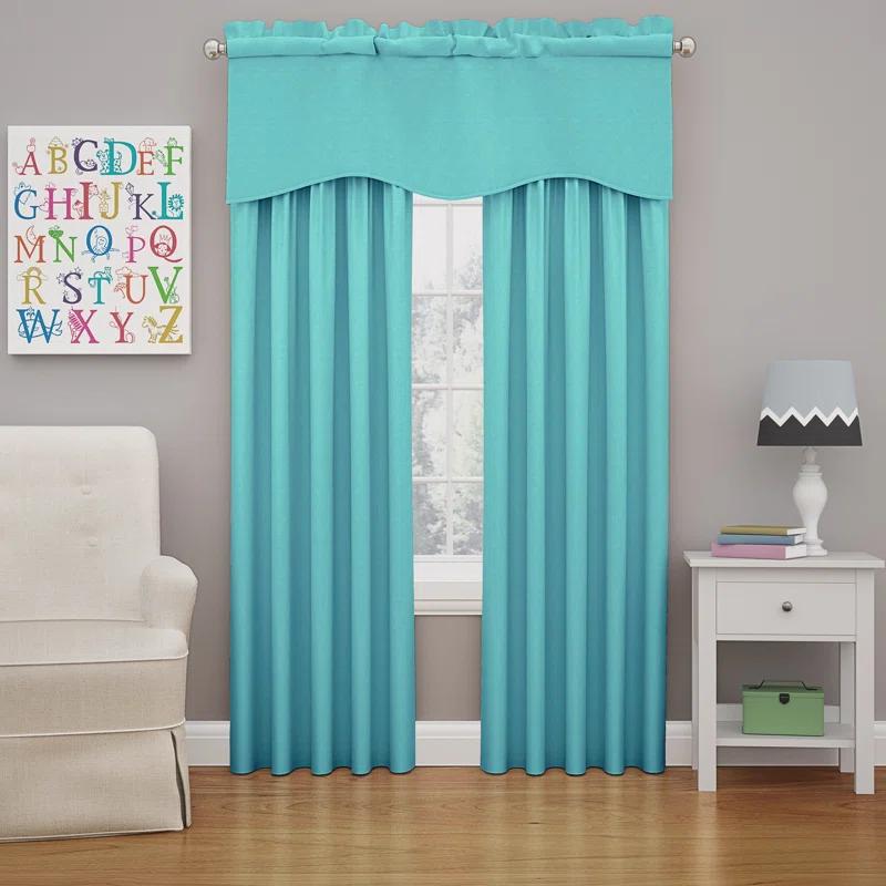Eclipse Kendall Scalloped 42'' W Window Valance