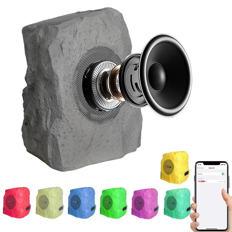 5 Core Outdoor Speakers Bluetooth Waterproof TWS Pool Patio Garden Rock Subwoofer
