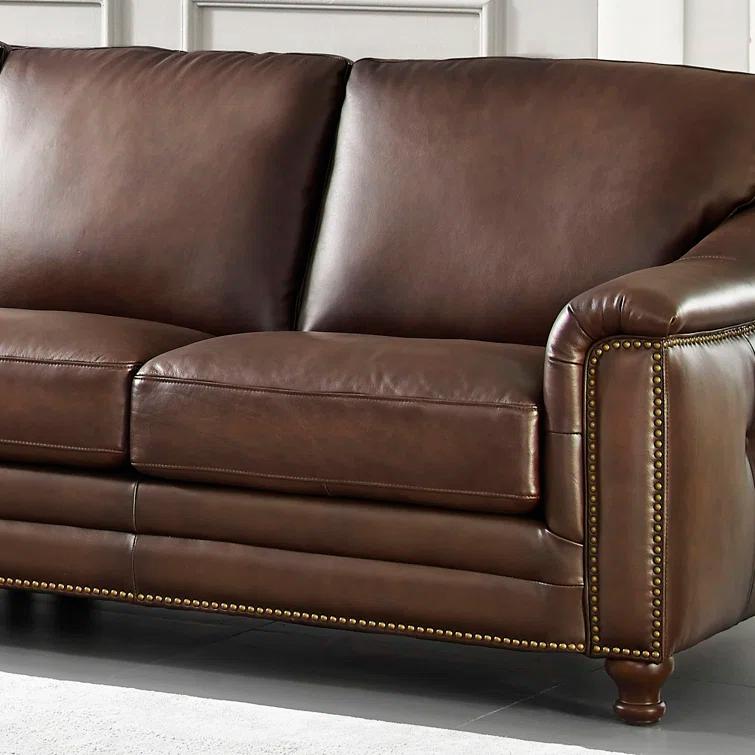 HYDELINE Belfast Leather Sectional