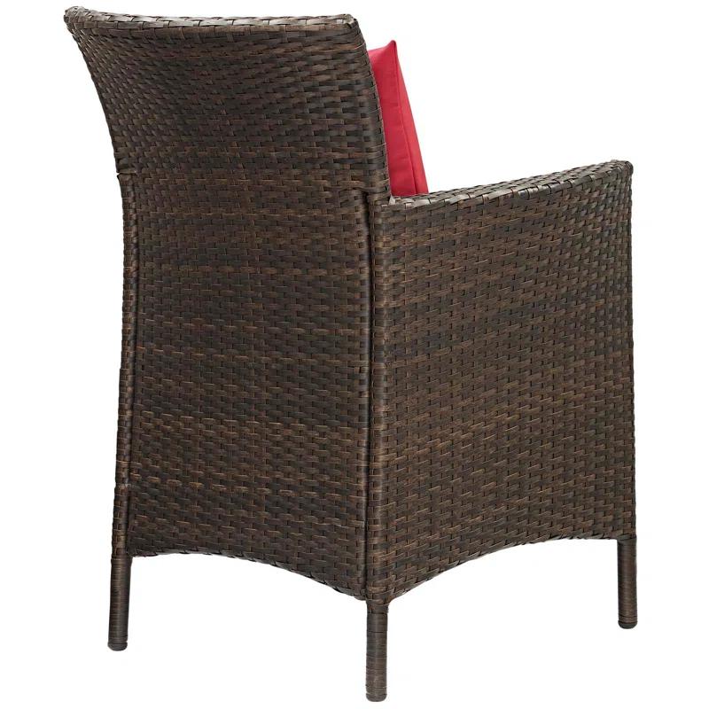 Modway Conduit Outdoor Patio Wicker Rattan Dining Armchair by Modway (Set of 4)