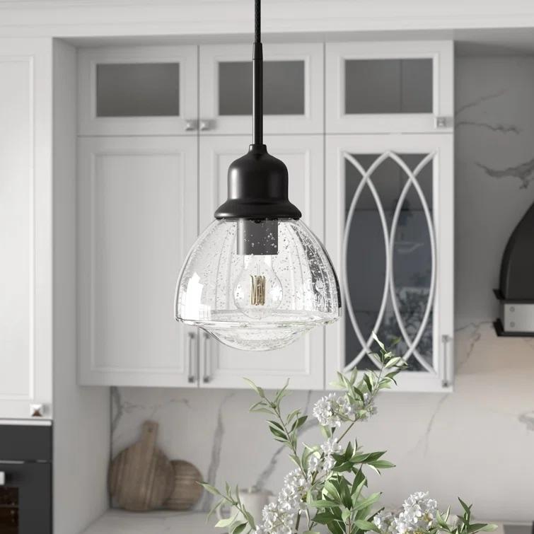 Katarina Single Light Glass Dimmable Pendant