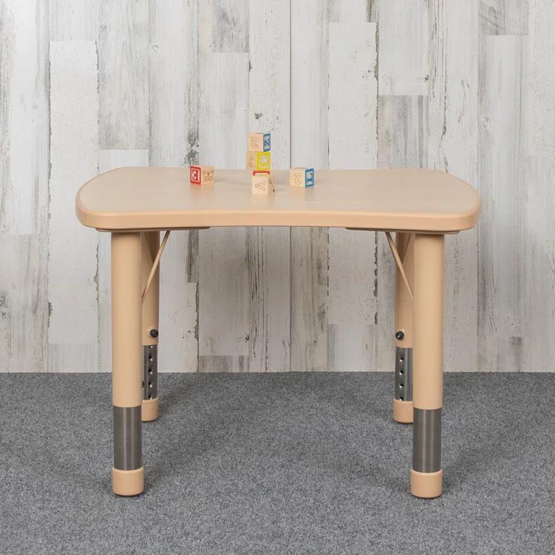 Flash Furniture Goddard Rectangle Plastic Adjustable Height Kids Activity Table & Reviews | Wayfair