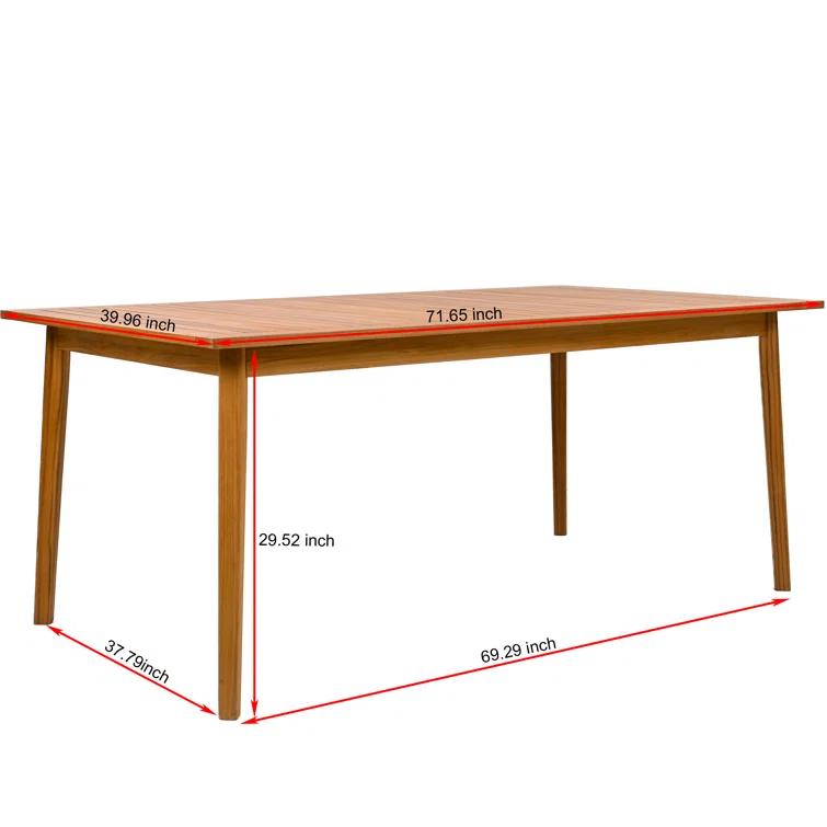 Corrigan Studio® Zahid Brazilian Teak Dining Table