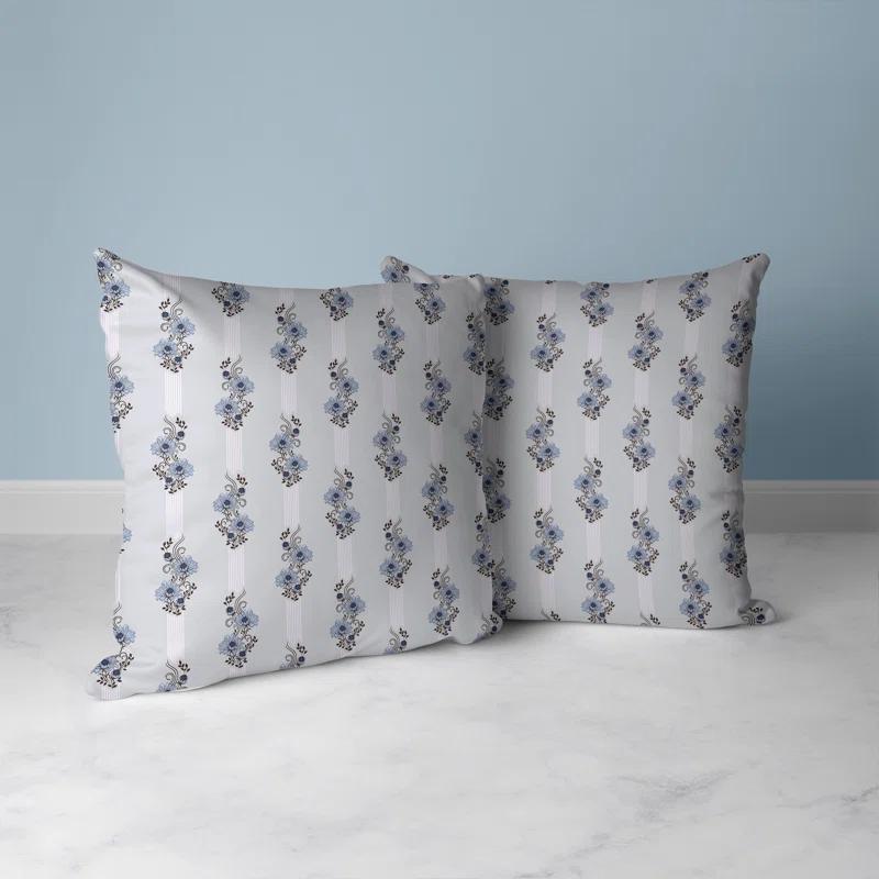 Amrita Sen Floral Luminosity Floral Indoor/Outdoor Reversible Throw Pillow