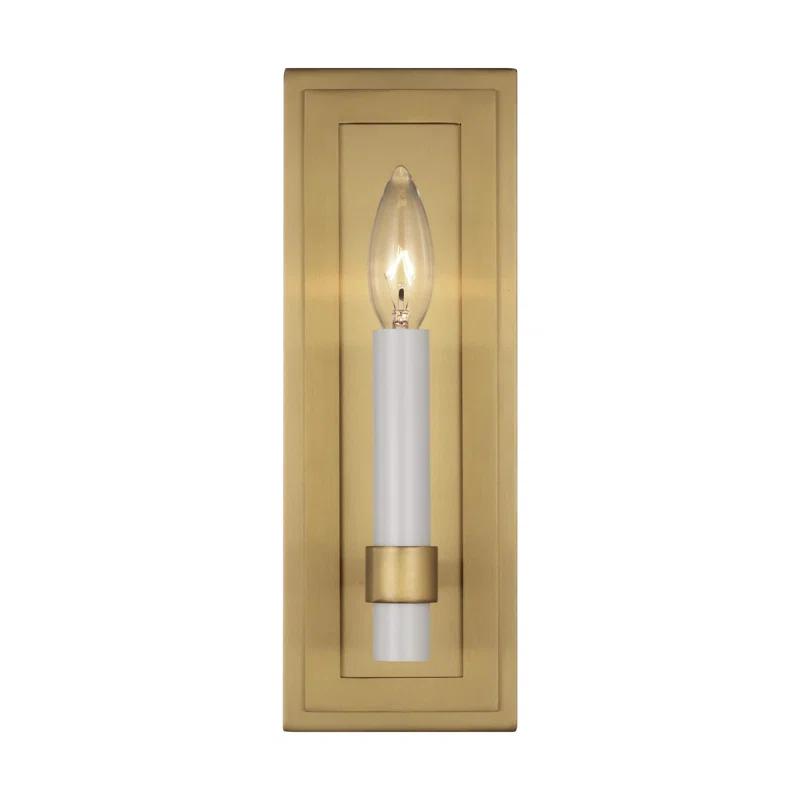 Annabel Single Light Steel Dimmable Candle Wall Light