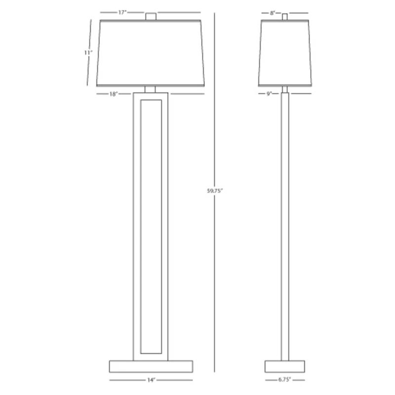 Doughnut 59.75'' Traditional Floor Lamp