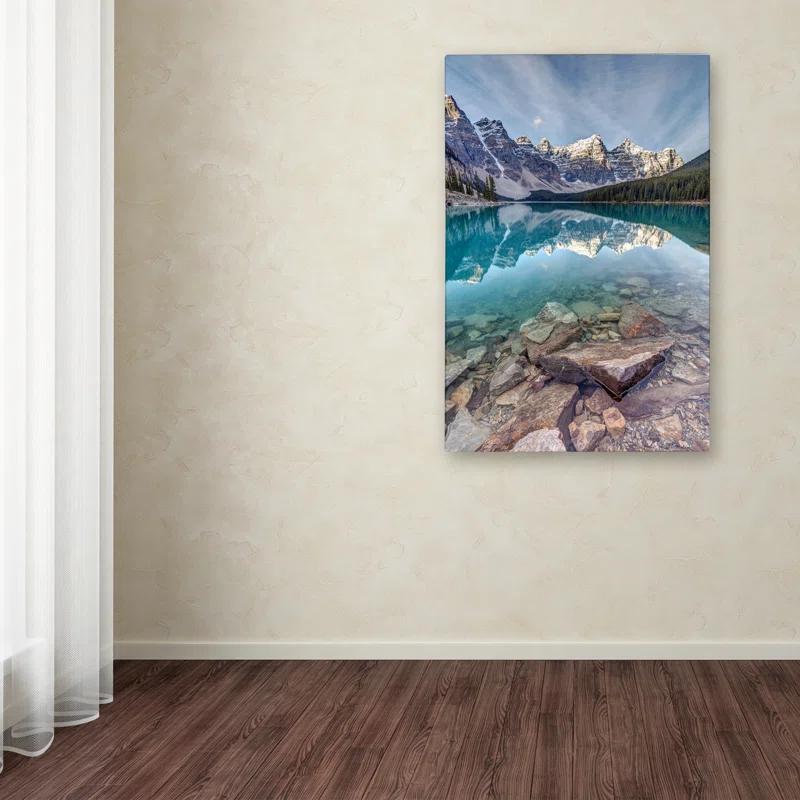 Trademark Fine Art "Iconic Moraine Lake" by Pierre Leclerc Photographic Print on Wrapped Canvas