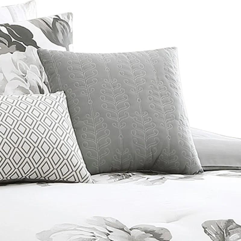 Benjara Cotton Blend 7 Piece Comforter Set