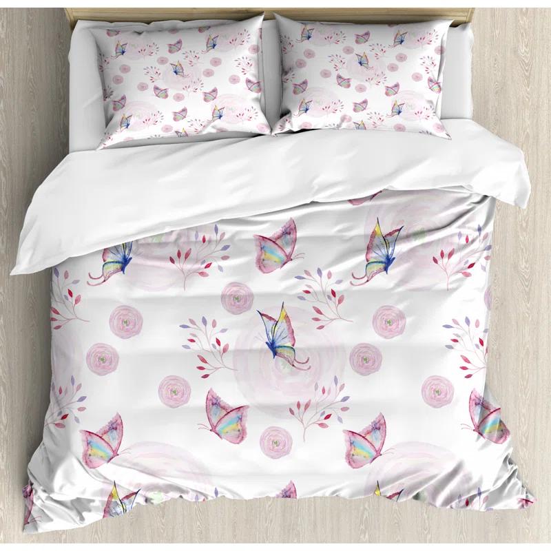 Butterfly Cottage Americana Duvet Cover Set