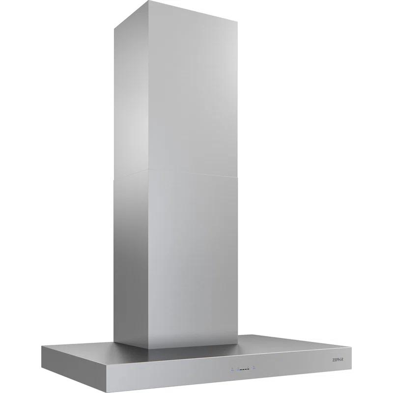 Zephyr 36" Roma 600 CFM Convertible Wall Mount Range Hood in Gray with Nightlight