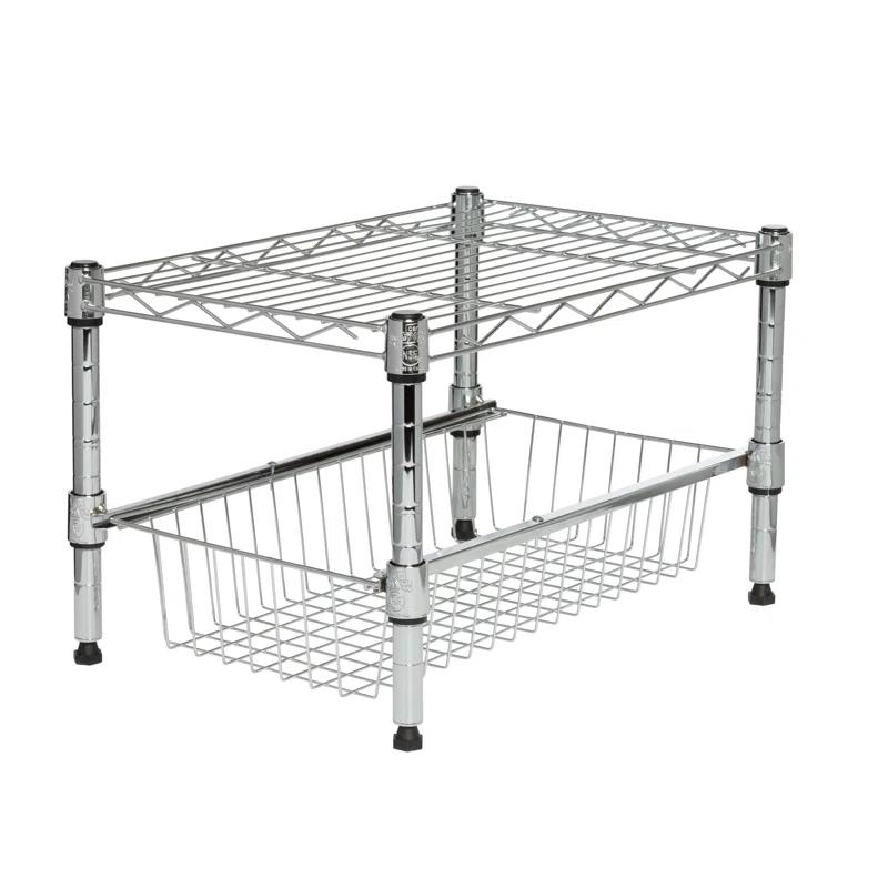 Rebrilliant Calin Cabinet Shelving Rack