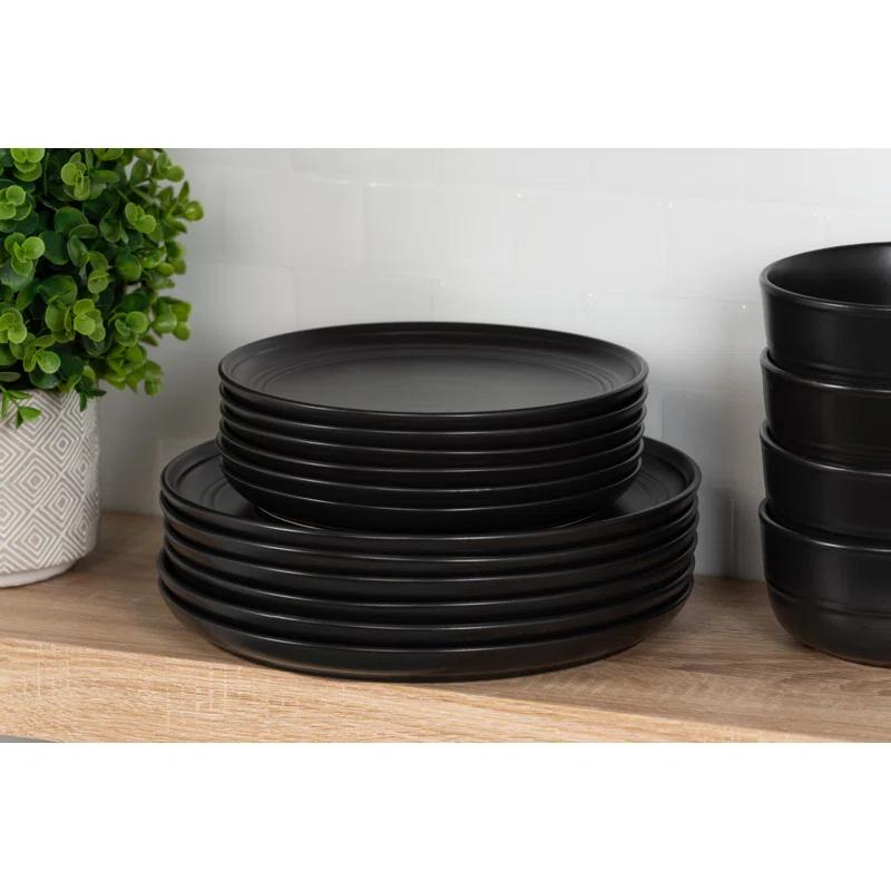 Ten Strawberry Street Double Line 10.5" Dinner Plate (Set of 6)